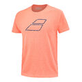 Babolat Exercise Big Flag Tee, Fluo XL T-skjorte Bomull